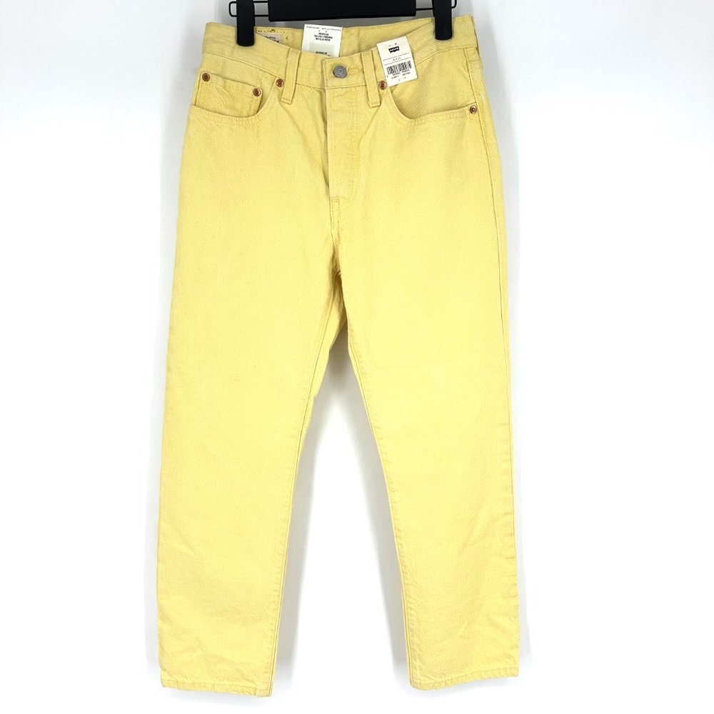 Levi's Yellow Straight Leg Jeans NWT - Picture 3 of 12